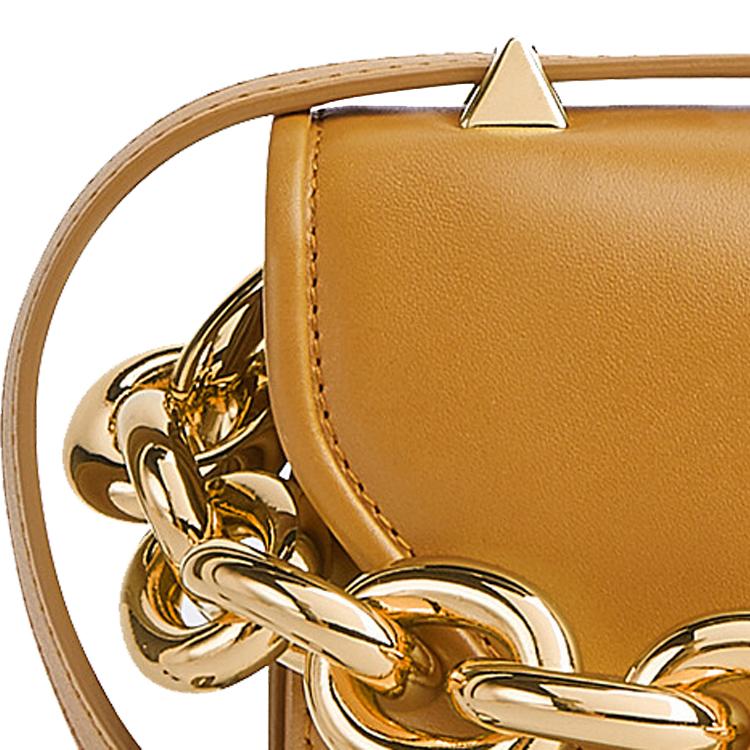 Bottega Veneta Mount Bag Cob/Gold Women Shoulder_bags Tan 667399-V12J0-7716