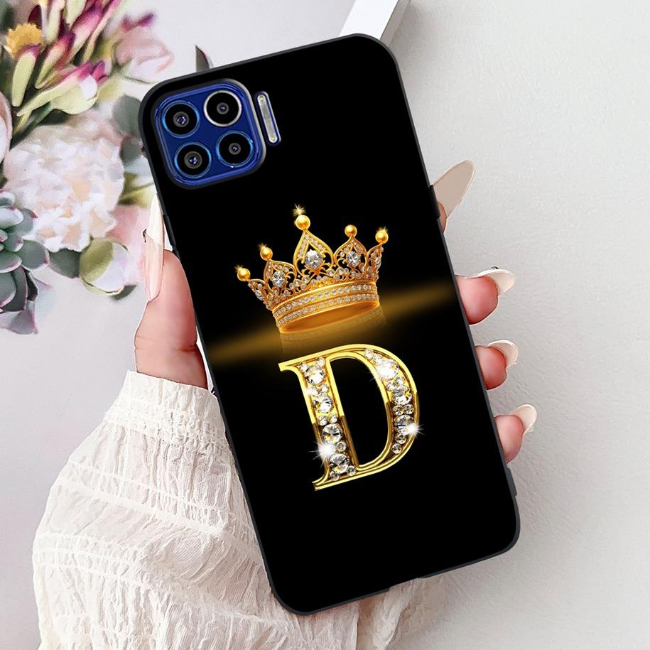 Чехол для Motorola One 5G Популярные буквы Цветочная корона Мягкий силикон Ударопрочный ТПУ Чехол для пары Для телефона Moto One 5G 2020