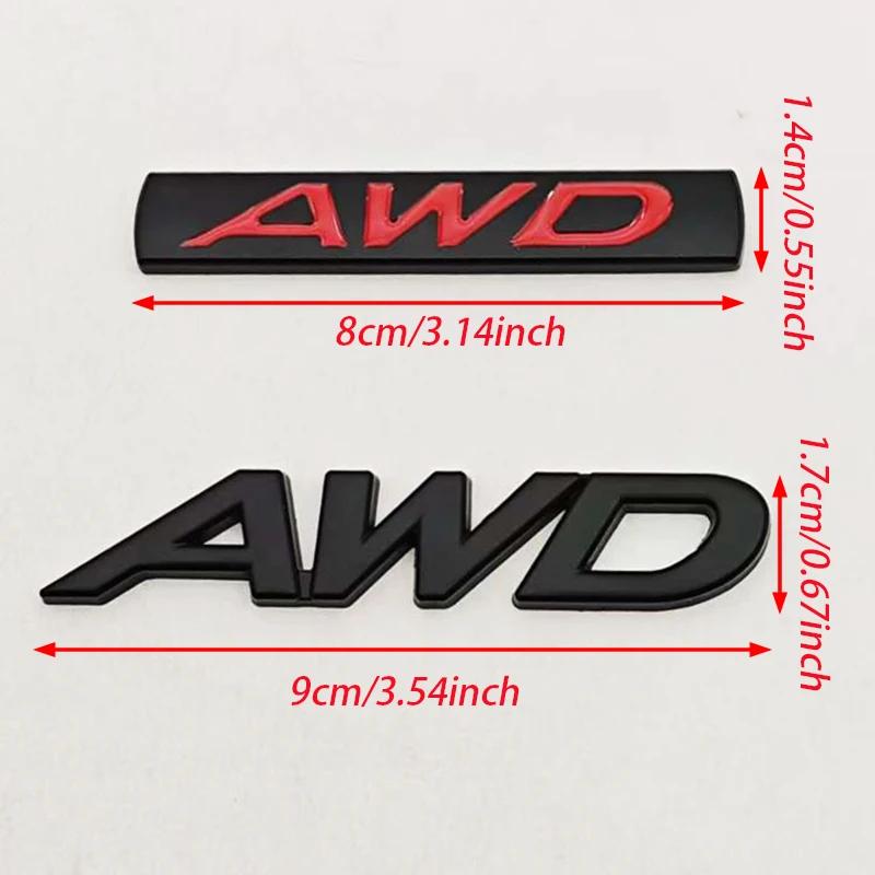 NEW 3D Metal Car Styling AWD Logo Car Body Badge Emblem For Mazda 3 CX-5 CX-3 RX-8 RX- 5 Decals Auto Accessories AA45