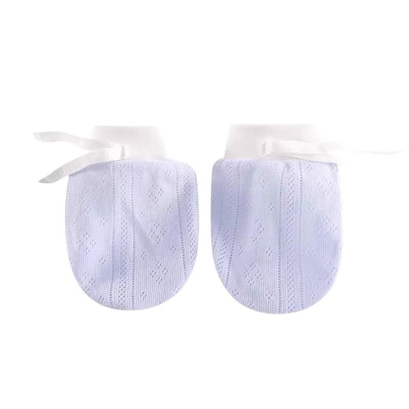 Осенне-зимние варежки и носки для новорожденных против царапин