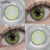 Eyeshare 1 Pair Green Color Cosplay Lens Hot Sale Contact Lenses for Role Playing Anime Eye Makeup Halloween Softlens