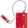 Leather Chain Wallet (25FW) Red