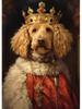 Diamond 5ddiy Modern Painting Pet Portrait Aesthetic Wall Art Dog King Royal Animal Embroidery Cross Embroidery Home Decoration