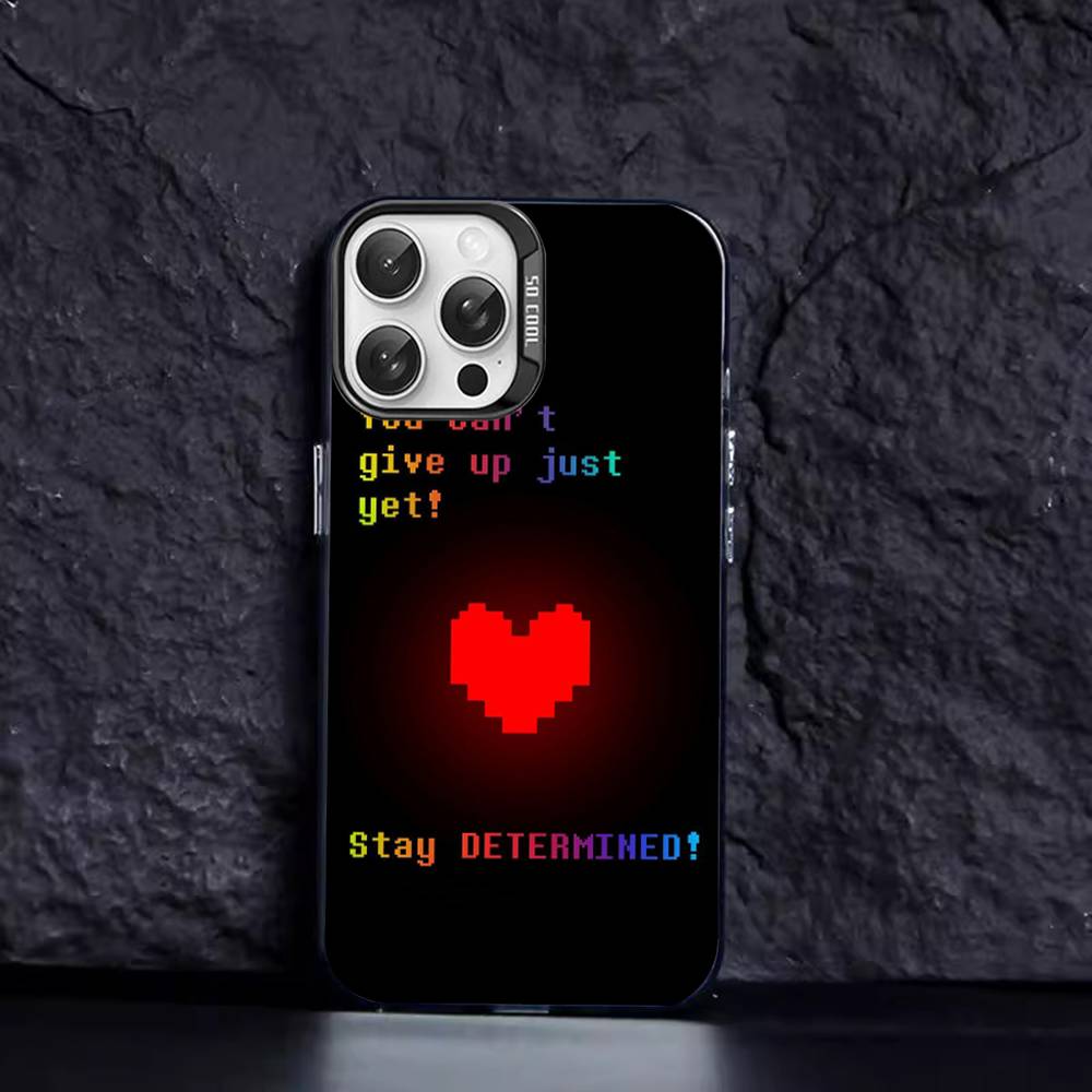 Чехол для телефона игра Undertale Цвет Серебристый Корпус Для IPhone 17 16 15 14 13 12 11 Pro Max Plus