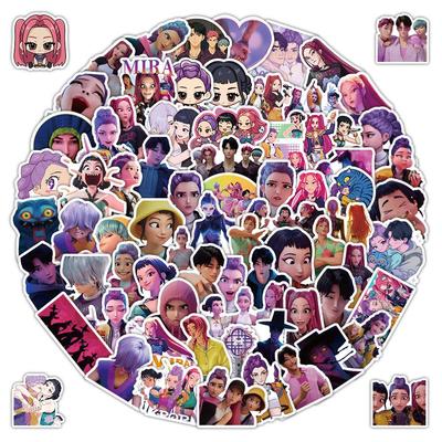 104 Популярных K-POP Аниме Стикера Охотник на Демонов для Чехлов Телефонов, Стаканов для Воды и Ноутбуков