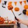 Flashing Halloween Light Party LED Glow Stick for Kids, Spooky Pumpkin Ghost Kids Safe Lighted Up Rod with Spring Holiday Favors Bendable Toy