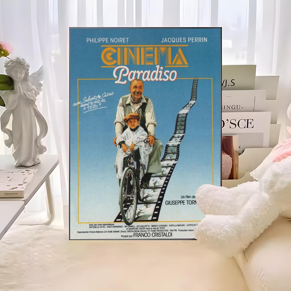 Итальянская классика Сюжетные фильмы Постер Новый кинотеатр «Парадизо» Липкий Постер HD качества Настенное искусство Ретро постеры Кавайный декор для комнаты