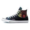 Converse Кеды Chuck Taylor All Star Унисекс Высокие Канвасовые Повседневные Универсальные Износостойкие Черно-Зеленые A02268C