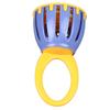 Handled Cage Bell Babies Rattle Orff Plastic Kids Music Percussion Instrument Toy W213 Yellow and Purple