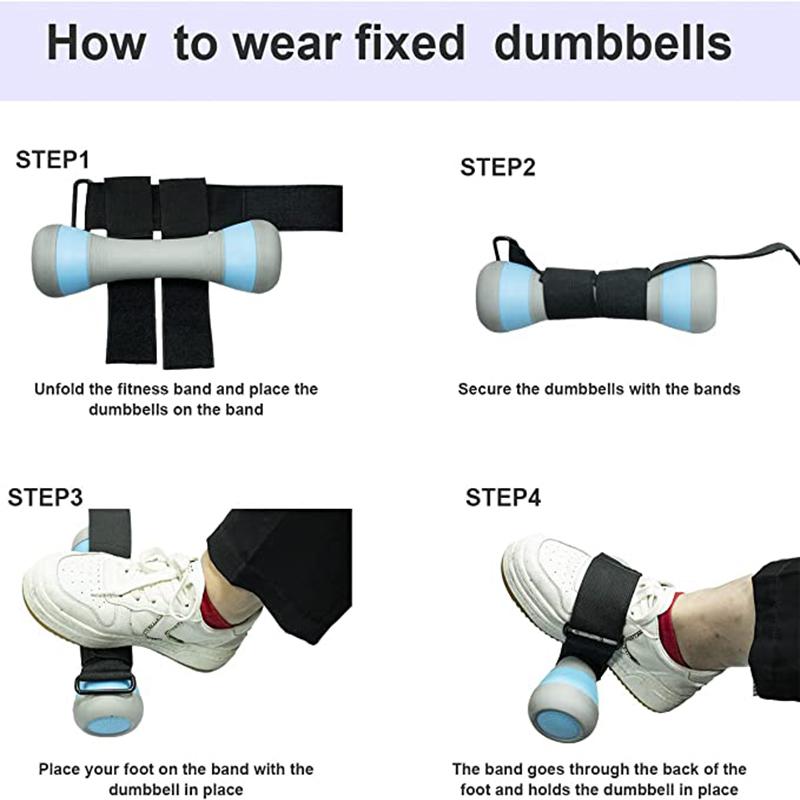 1 Pair Weight Dumbbell Ankle Straps Tibialis Trainer Strap for Leg Extensions PLower Body Strength Training Booty Workouts