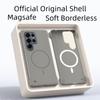 Тонкий безрамочный матовый ПК чехол для Magsafe для Samsung S26 S25 Edge S24 FE S23 S22 Ultra Plus A56 16 Охлаждающий магнитный чехол для зарядки