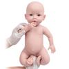 MOTLEYBEAN 47cm Reborn Doll Reborn Doll Real Baby Doll with Skeleton Full Body Silicone Cute Toy Birthday Christmas Present Play House Childcare