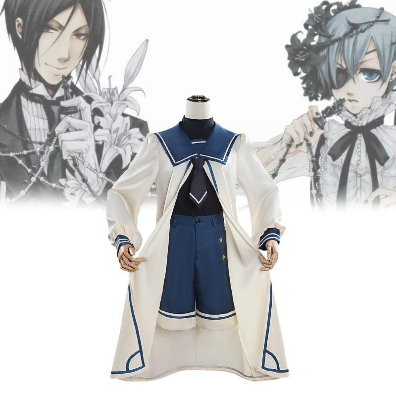 Костюм для косплея по аниме «Темный дворецкий» Себастьян, элегантный игровой костюм