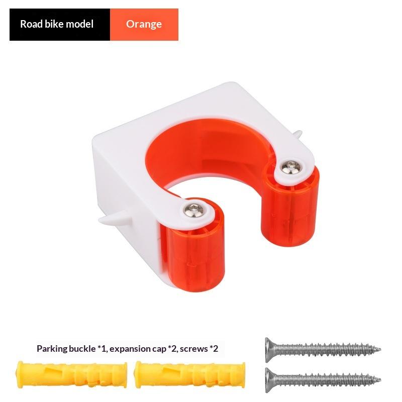Compact Road Bike Tire Clamp Set with Space-saving Parking Hanger