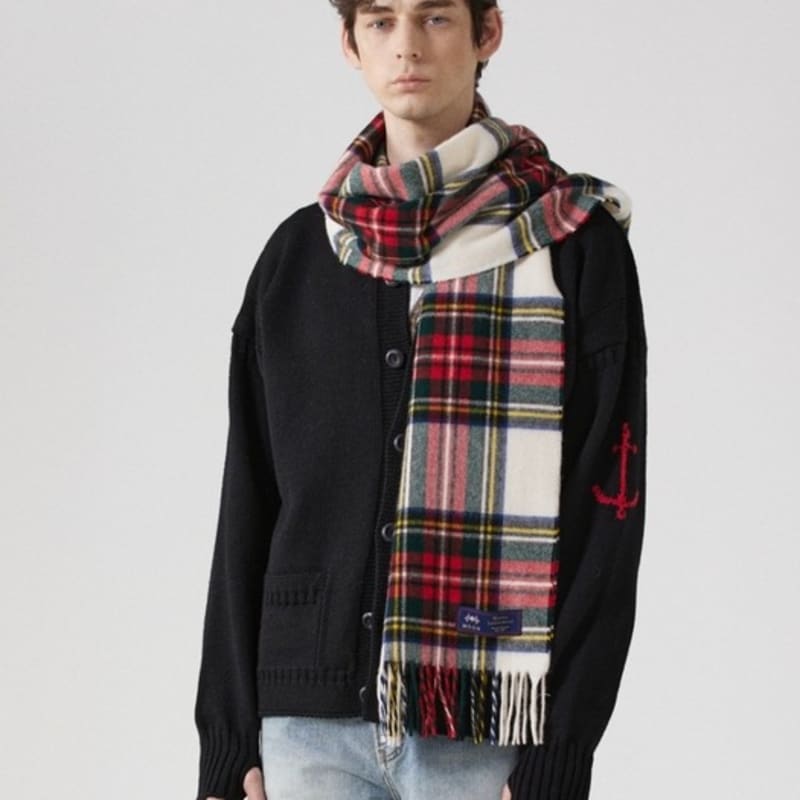 ABRAHAM MOON Шаль-шарф из мериносовой шерсти 50 см - Dress Stuart