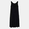 Black Straight Round Neck Dress Woman