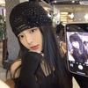 Handmade Crochet Flower Hat Glitter Weave Cap Cute Sequin Knitted Hat  Girls