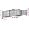 Vidaxl Kosze Gabionowe, 2 Szt, 400X30X80/100 Cm, Galwanizowane Żelazo
