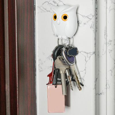Крючок для ключей Новинка Магнитный держатель для ключей в форме совы Простая установка Настенный органайзер Крючок для прихожей дома MIT