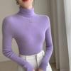 Women's Slim-fit High-neck Cashmere Pullover Sweater - Autumn/Winter Stylish, Tight-knit Base Layer