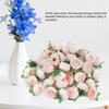50pcs Champagne Color Fake Flower Heads 1.2 Inch Diameter Artificial Rose Heads  Bouquet Decor