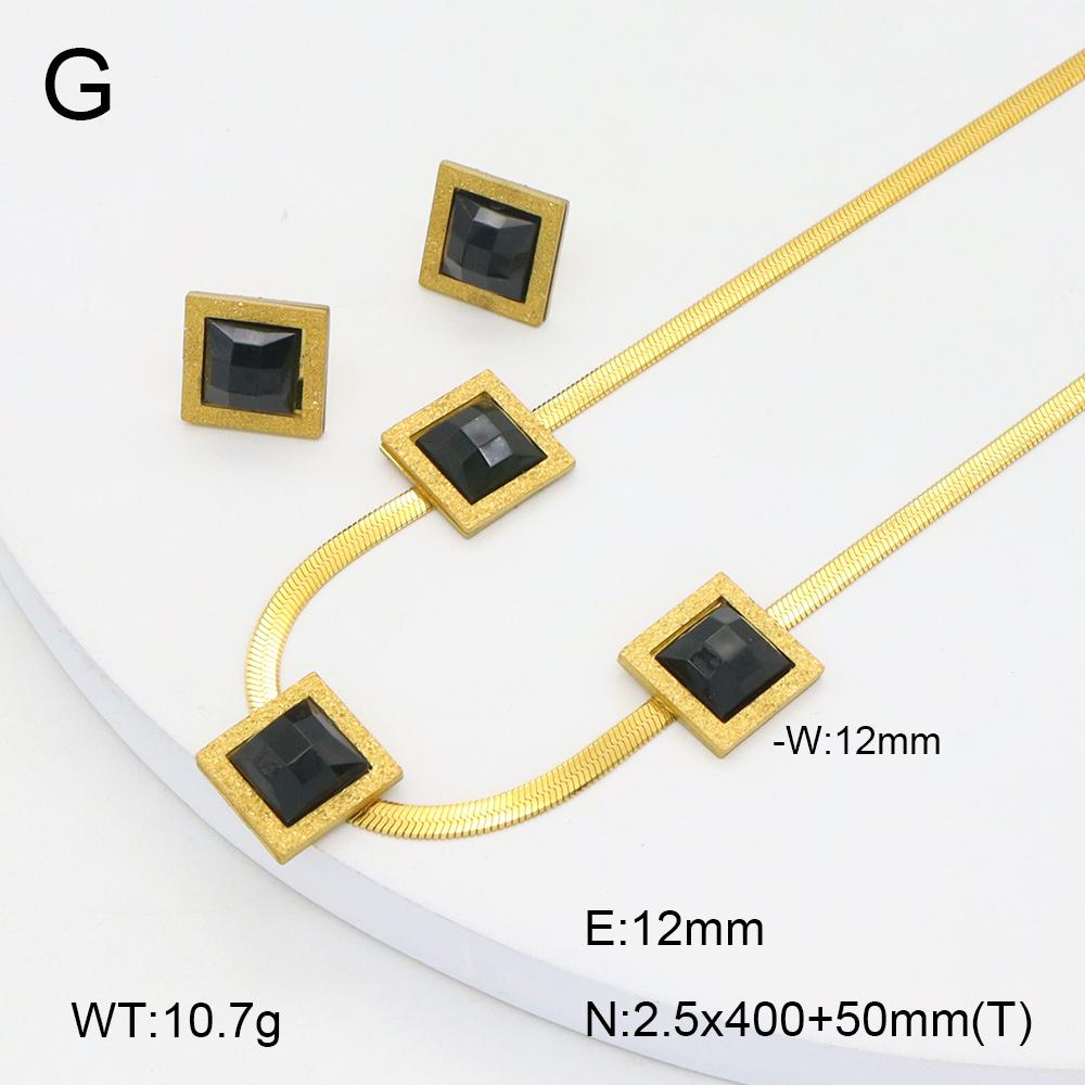 Stainless Steel Gold Flower Set Women 4pcs Necklace Earrings Bracelet Ring Cubic Zirconia Luxury Wedding Party Anniversary Gift