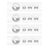 Car Metal Emblem Wiper Stickers Reflective Decor Decals For BMW E36 E64 E85 E60 F10 F30 F36 F32 F82 F83 F07 G01 G20 G21 X6 X5 X3
