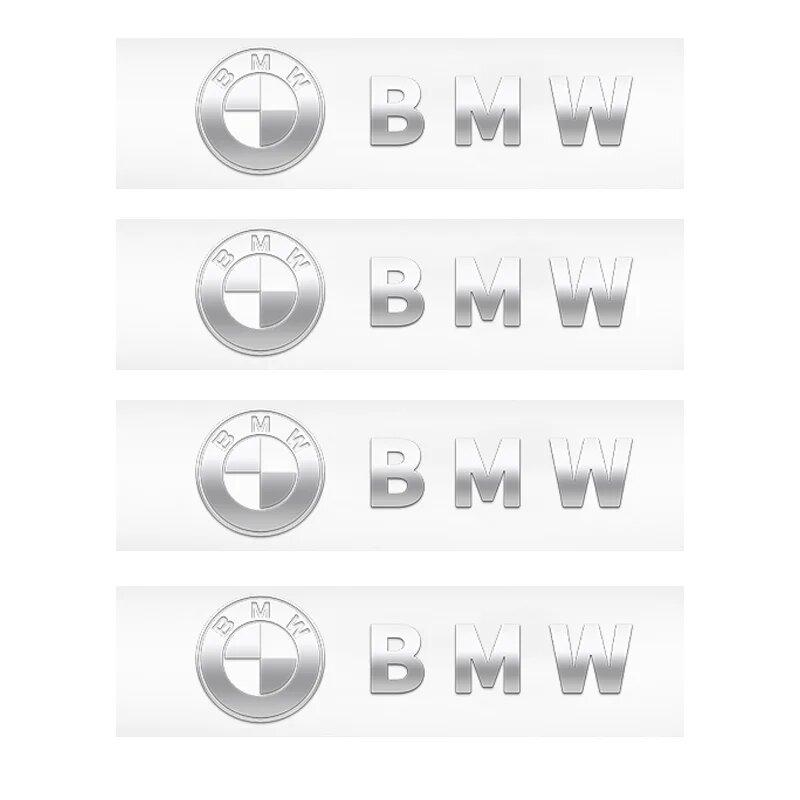 Car Metal Emblem Wiper Stickers Reflective Decor Decals For BMW E36 E64 E85 E60 F10 F30 F36 F32 F82 F83 F07 G01 G20 G21 X6 X5 X3