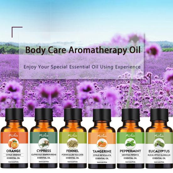 10 мл эфирного масла Растительный экстракт Натуральные ингредиенты Освежающий Успокаивающий Апельсин Мята Эвкалипт Кипарис