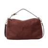 Vintage Matte Handbag Niche Underarm Bag Women's Winter New Shoulder Tote Bag Versatile Suede Messenger Bag