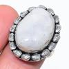 Natural Moonstone Gemstone 925 Sterling Silver Jewelry Ring Size 8.5 O1A67