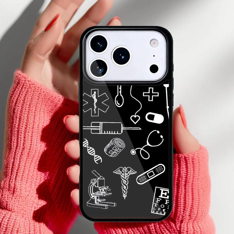 Чехол для телефона 'Медицина Медсестра Врач Стоматолог' для iPhone 17 Air 16e 15 14 13 Pro Max Задняя крышка для 12 11 Pro Coque