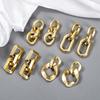 Gold Korean Woman Big Earrings Chain Drop Earrings Eardrop Gift Jewelry