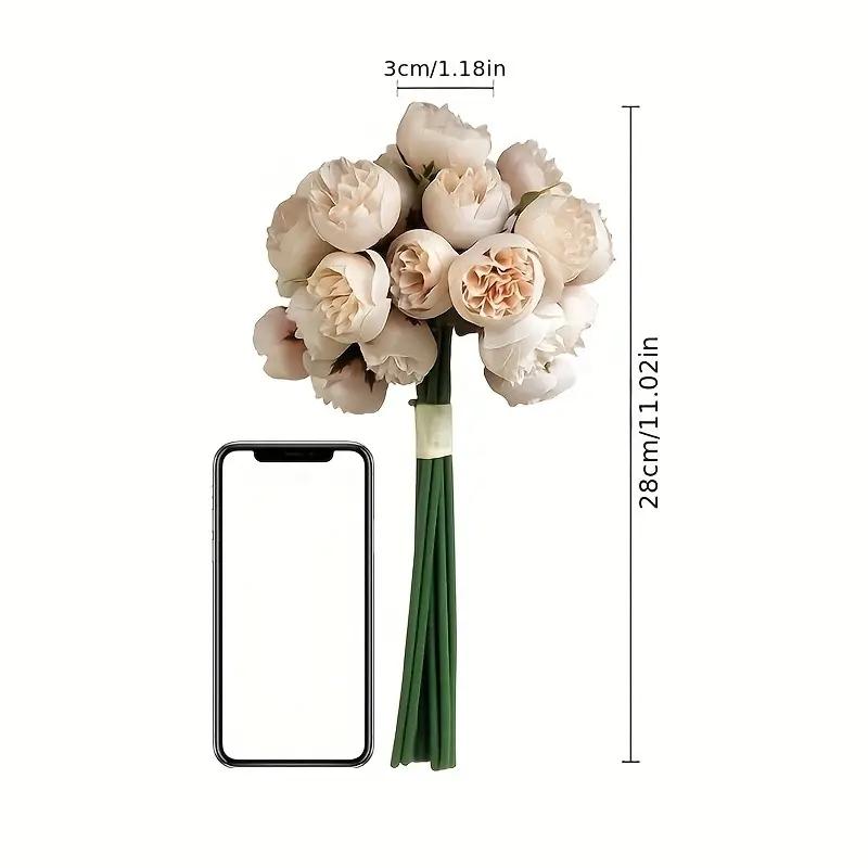 1 bouquet of 27 simulated camellia flowers DIY home decoration wedding restaurant plastic flowers