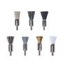 10Pcs HP Shank Dental Laboratory Dentistry Odontologia Polishing End Brush Wheel Rotary Tools 2.35mm Wool Goat Cotton Black Buff