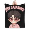 Saja Boys Band Kpop Demon Hunters Blanket Soft Warm Novelty Plush Throw Blanket For Children Outdoor Flannel Bedspread Bed Cover