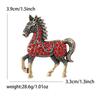 Винтажные эмалевые броши-булавки в придворном стиле с галопирующей боевой лошадью для женской одежды, модные аксессуары для мужского костюма, лацканный корсаж