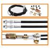 330-9371 Universal Disc/Drum Parking Brake Cable Kit Emergency Brake Cable Kit Replace 140-14415-R Car Accessories