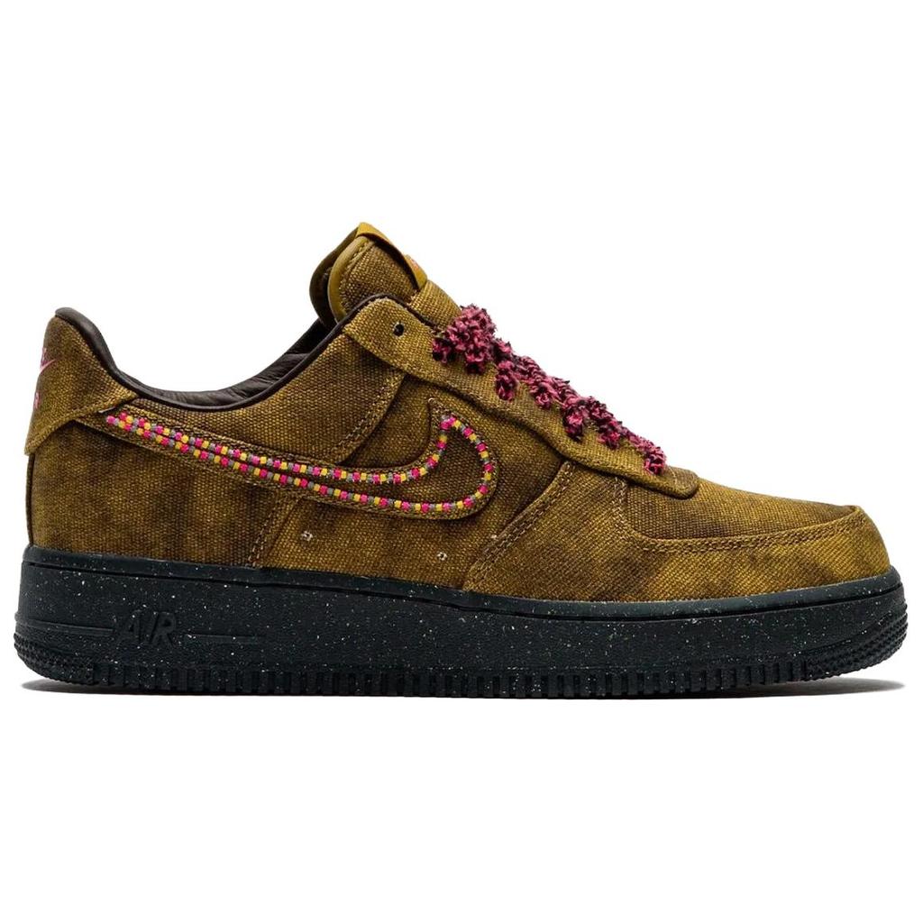 Nike Air Force 1 Low Букле QS Мох пустыни Золото Среднего Запада Барочный коричневый Яростный розовый IO4474-300
