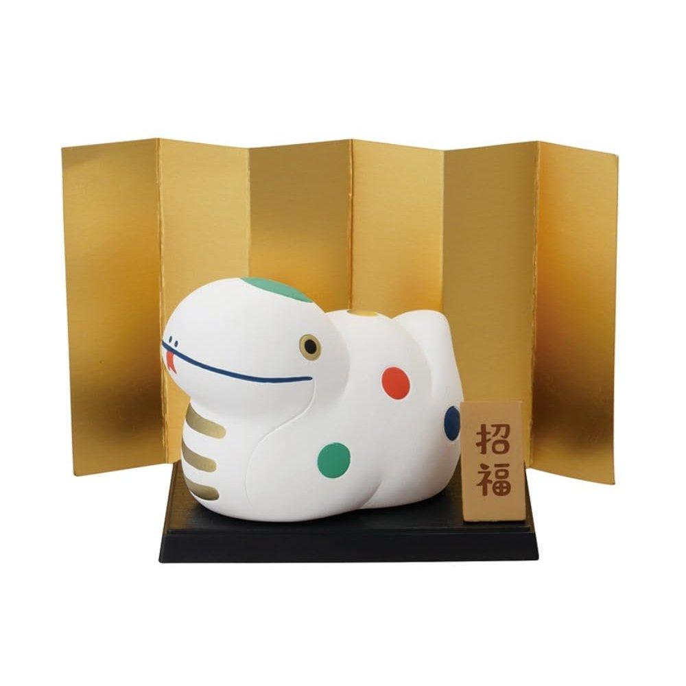 Фигурка змеи Decole Concombre White Snake - Традиционный японский декор со знаком зодиака