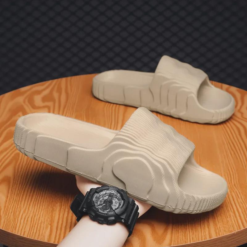 Kanye-Inspired EVA Foam Thick-Soled Flip Flops: Soft, Cozy Coconut Sandals for Men