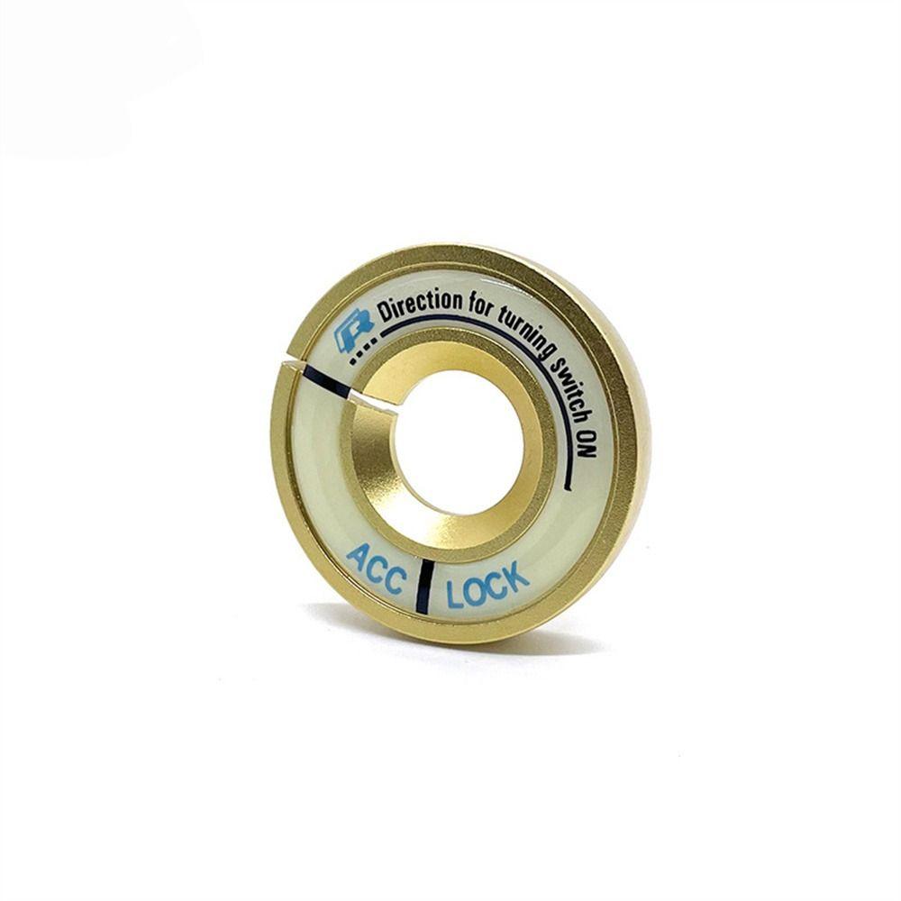 Zinc Zinc Alloy Luminous Ignition Switch Cover Ignition Key Ring Cover Car Switch Sticker Start Button Cover