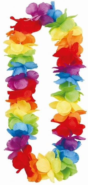 Hawaiian Necklace Hawaii Colorful Flowers Aloha