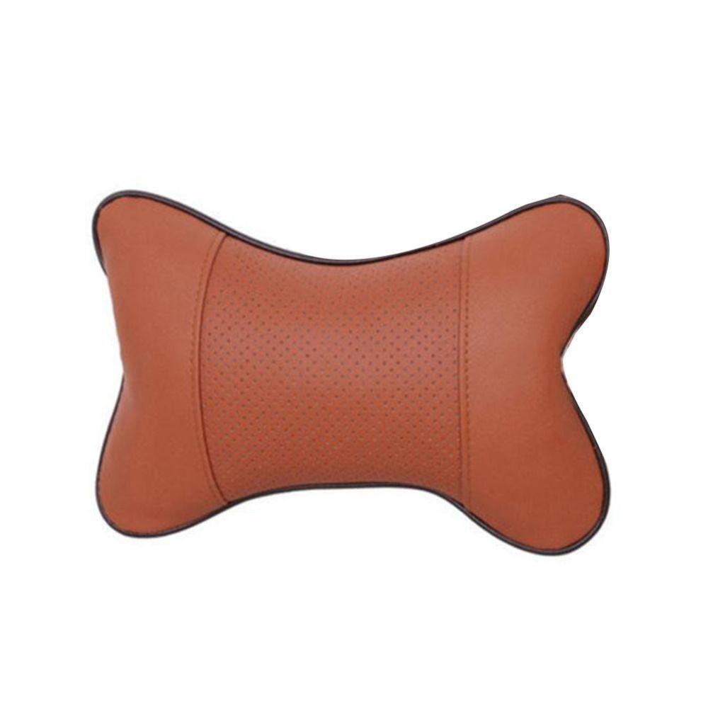 Comfortable Auto Seat Head Neck Rest Cushion PU Leather Headrest Pillow Pad Car Decoration
