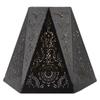 Lamp Shades Modern Scandinavian Style E27 E26 Wrought Iron Hexagonal Carved Lampshade for Bedroom
