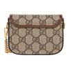 Gucci Horsebit 1955 GG Mini Bag Brown Leather Red Green Web Gold Hardware Daily Use 699760-HUHHG-8565