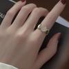 Двухслойное открытое кольцо в форме сердца с цирконием для женщин, Кольцо высокого класса для указательного пальца, Регулируемое кольцо для пальца