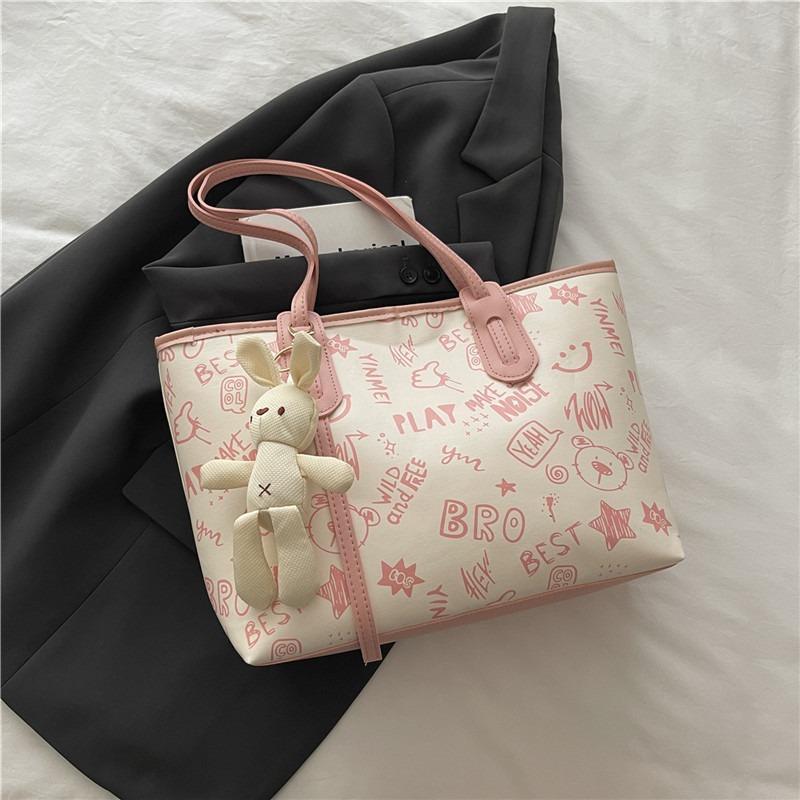 Принтованная модная дорожная большая вместимость новая персонализированная подвеска осенняя популярная повседневная плечевая сумка-тоут