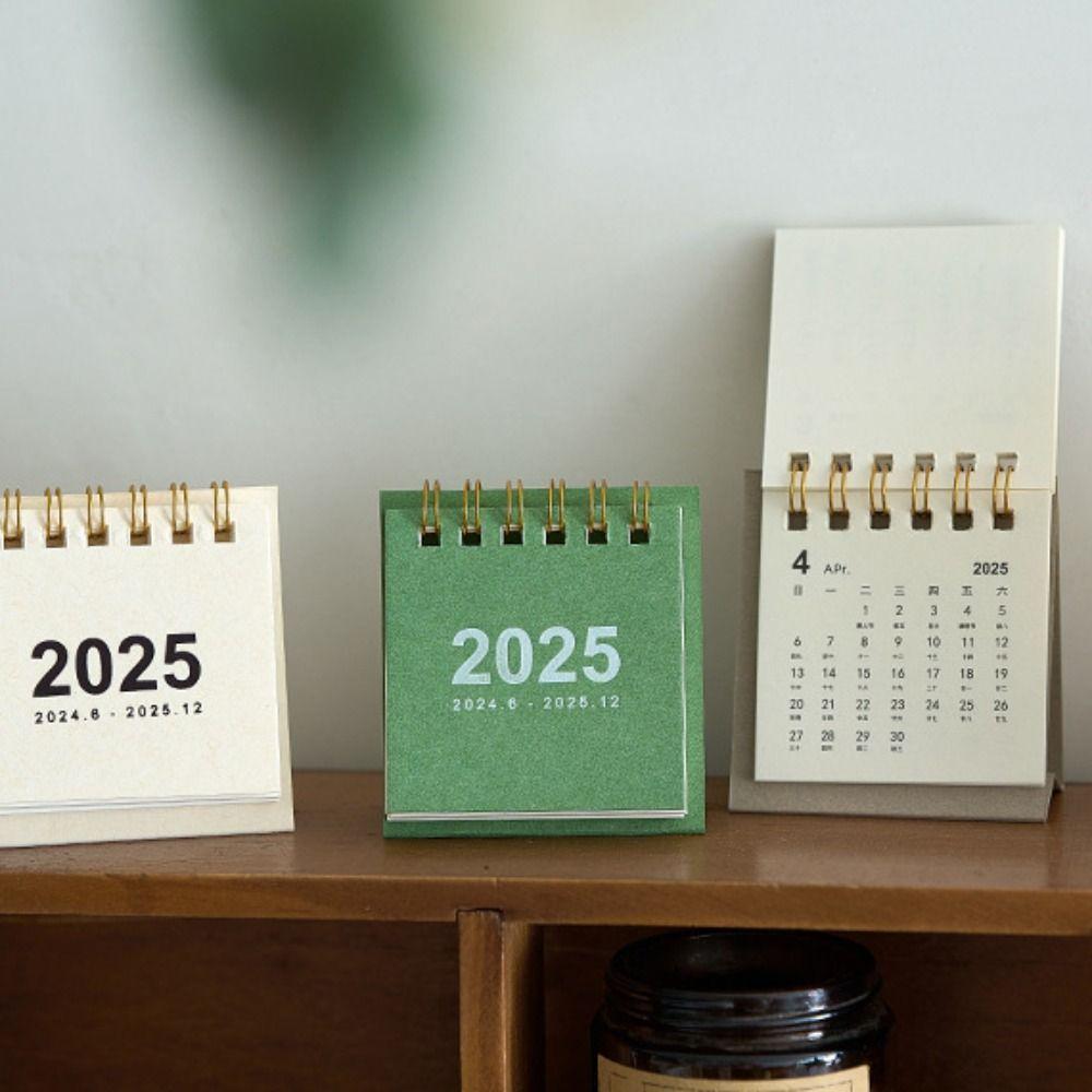 Украшение для дома Мини-календарь Плотная бумага Настольные украшения 2025 Ежедневник