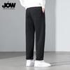 JOW Men's Loose Fit Wool Blend Straight Leg Casual Pants